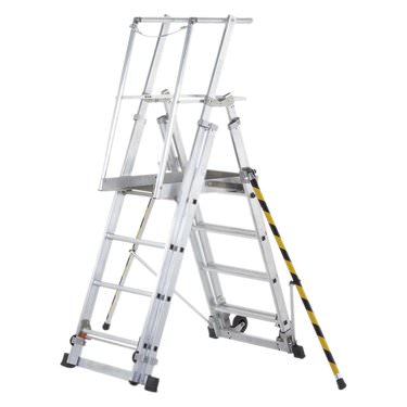 Передвижная лестница с платформой: виды, материалы и требования