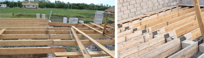 Перекрытие по деревянным балкам: расчет и монтаж