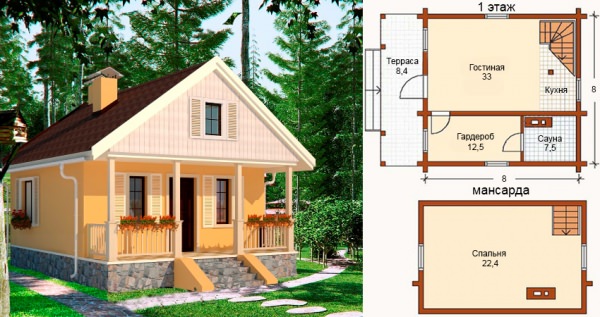План дома с мансардой: особенности, преимущества и недостатки