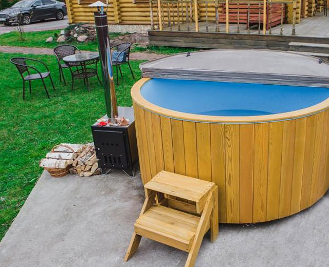 Пластиковая купель для бани и сауны, размер купели из полипропилена, установка композитной купели на фото и видео – всё о банях