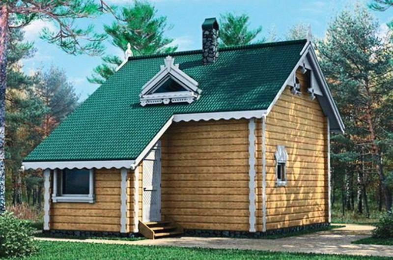 Подборка проектов бань из бруса – всё о банях