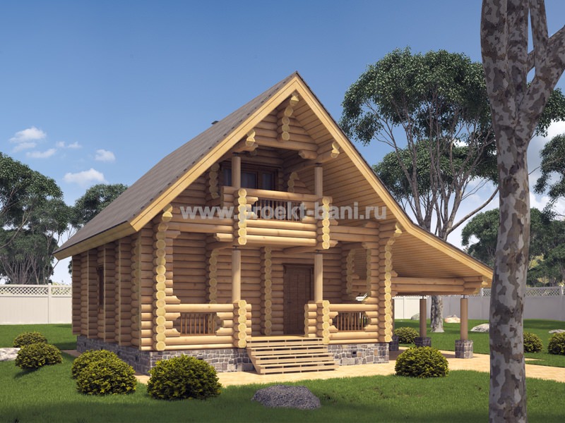 Подборка проектов двухэтажных бань – всё о банях