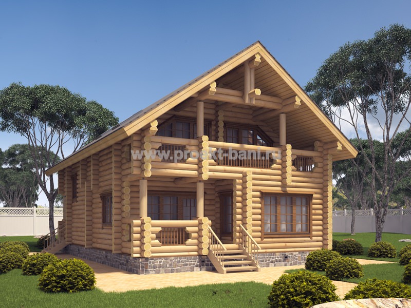 Подборка проектов двухэтажных бань – всё о банях