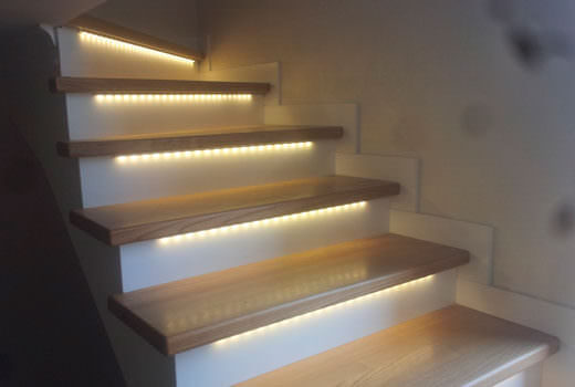 Подсветка ступеней: описание, советы по монтажу