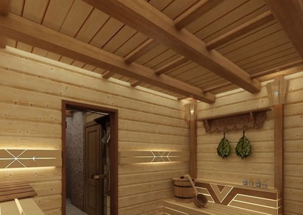 Потолок в парилке: устройство потолка в парной русской бани, как сделать дымоход, фото и видео – всё о банях