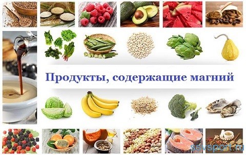 Продукты содержащие магний в6