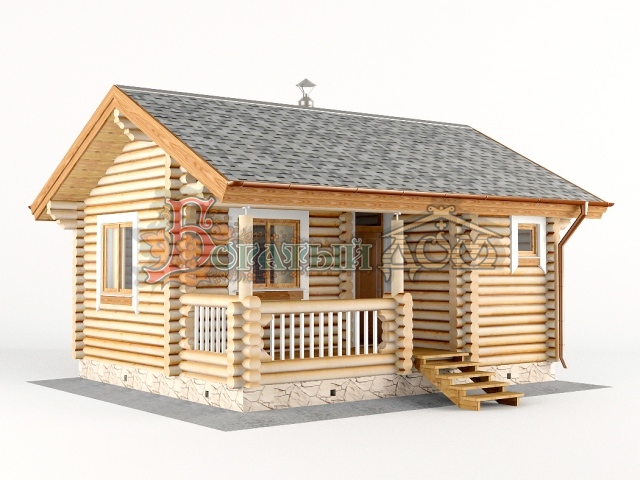 Проекты бань из оцилиндрованного бревна – всё о банях