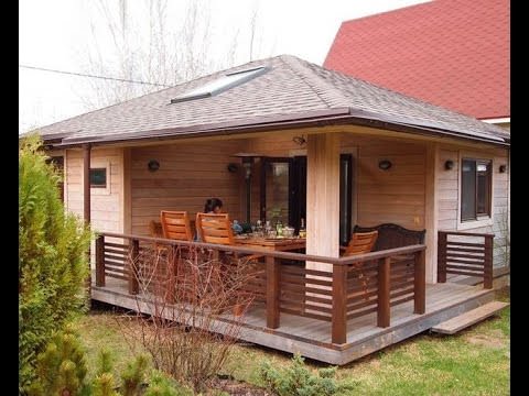 Проекты бань с беседкой под одной крышей: дизайн бани с верандой, барбекю и мангалом, фото и видео – всё о банях