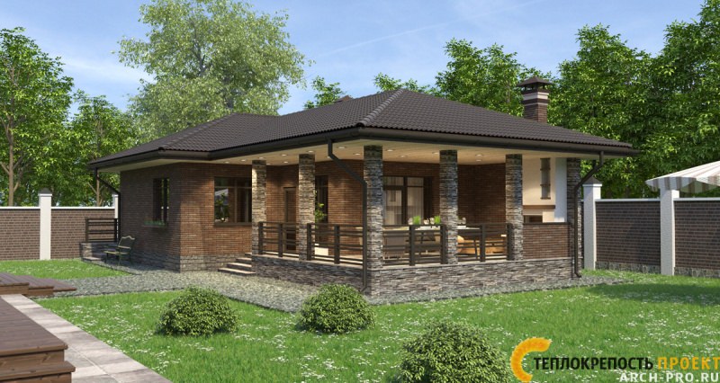 Проекты бань с террасой и верандой – всё о банях