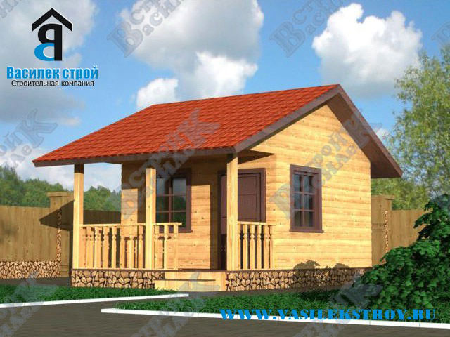 Проекты бань с террасой и верандой – всё о банях