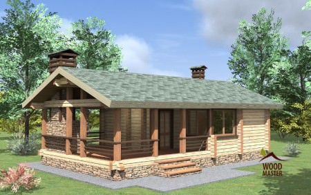 Проекты бань с террасой и верандой – всё о банях