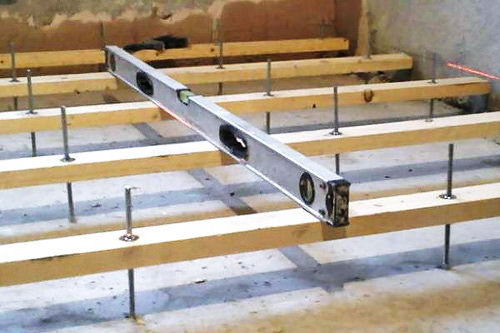 Регулируемые полы: разбор технологии устройства лаг на опорах своими руками – всё о банях