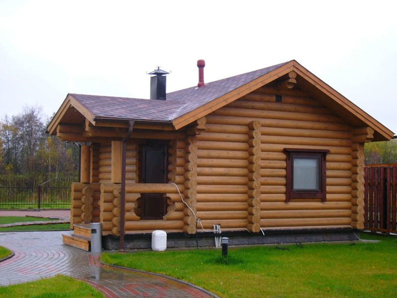 Рубленная баня: проекты из круглого бревна, строительство сруба, фото и видео – всё о банях