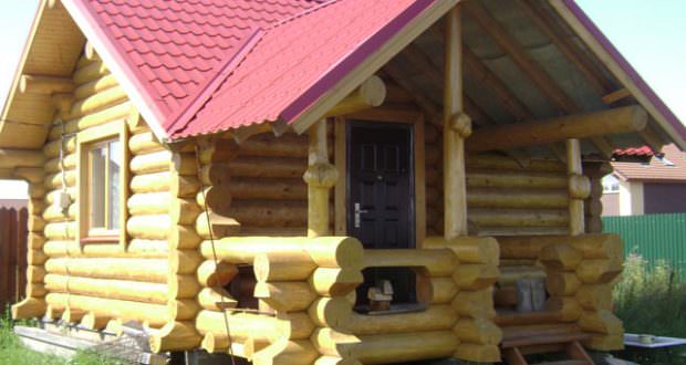 Рубленная баня: проекты из круглого бревна, строительство сруба, фото и видео – всё о банях