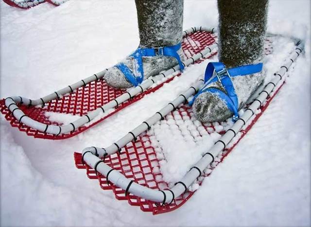 Самодельные снегоступы: из пластиковых (полипропиленовых) труб