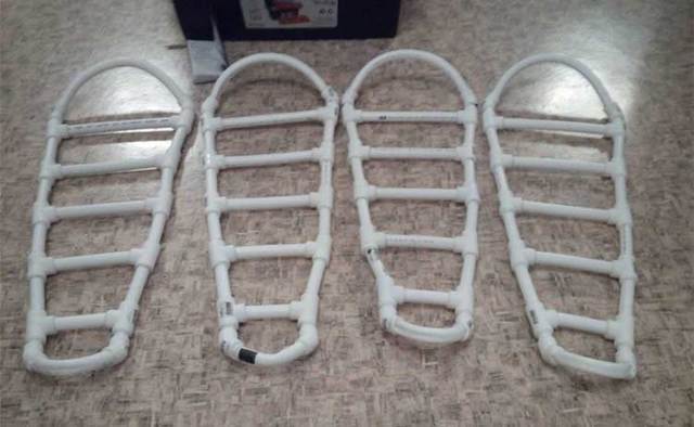 Самодельные снегоступы: из пластиковых (полипропиленовых) труб