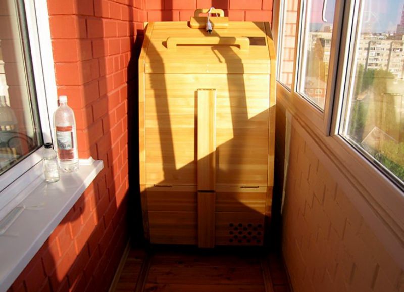Сауна на балконе или лоджии своими рукам: как сделать инфракрасную парилку в квартире, мини сауна на фото и видео – всё о банях
