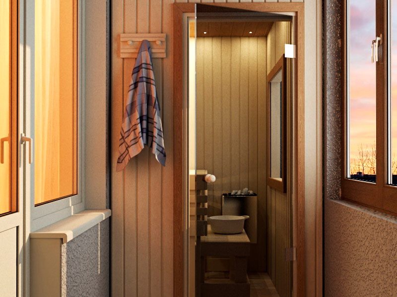 Сауна на балконе или лоджии своими рукам: как сделать инфракрасную парилку в квартире, мини сауна на фото и видео – всё о банях