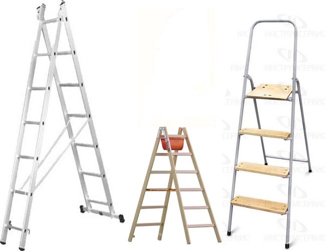 Стремянки бытовые и их разновидности