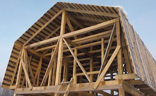 Стропильная система мансардной крыши:расчет и установка