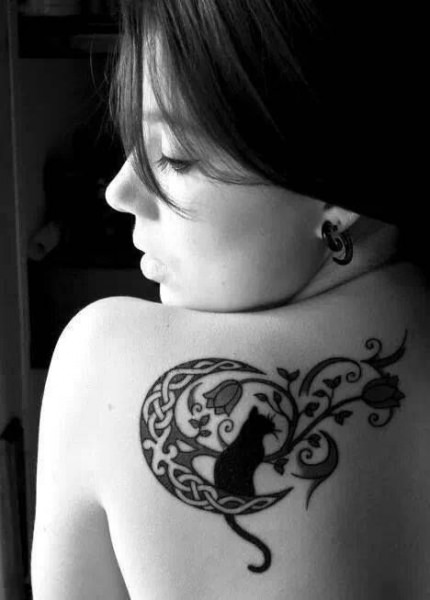 Тату кошка: что означает и кому подходит, места размещения, примеры