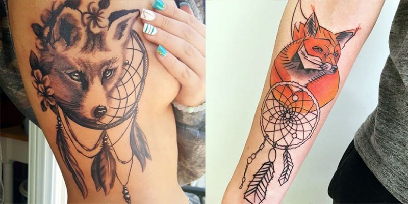 Тату с изображением ловца снов: на какое место лучше набить?