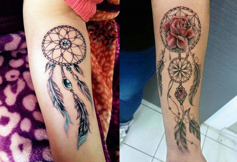 Тату с изображением ловца снов: на какое место лучше набить?