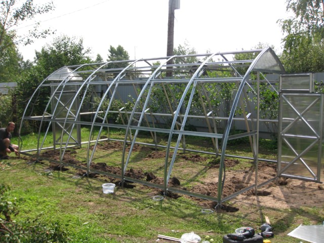 Теплица дачная стрелка: характеристика и особенности установки