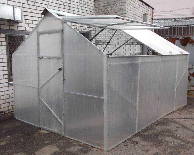 Теплица с открывающейся крышей «матрешка»