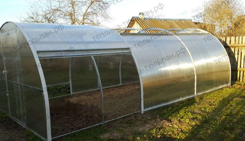 Теплица с открывающейся крышей «матрешка»