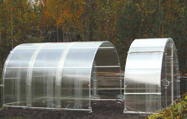 Теплица с открывающейся крышей «матрешка»