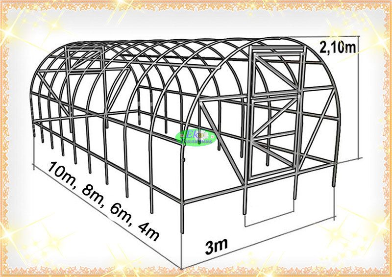 Теплицы из оцинкованного профиля