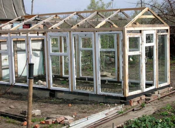 Теплицы из оконных рам: преимущества конструкций и технология изготовления своими руками