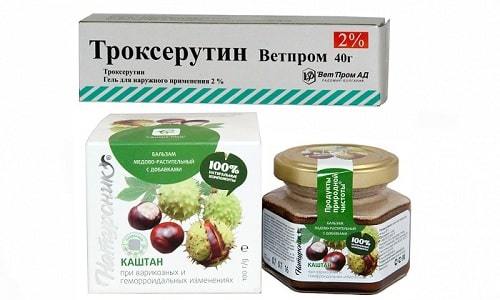 Троксерутин и конский каштан – можно ли принимать одновременно (совместимость)