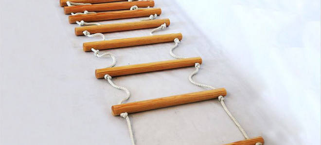 Веревочная лестница своими руками: варианты изготовления