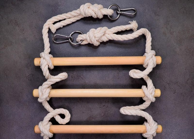 Веревочная лестница своими руками: варианты изготовления