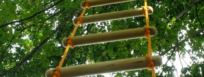 Веревочная лестница своими руками: варианты изготовления