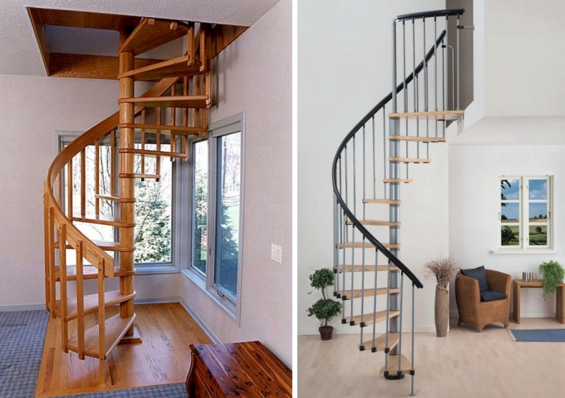 Винтовая лестница на второй этаж: материалы и особенности монтажа