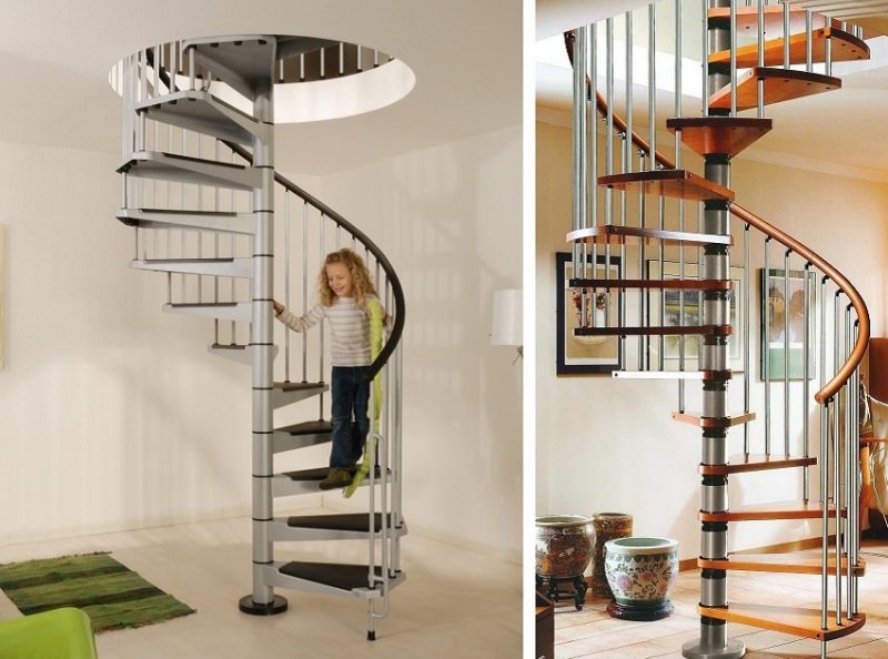 Винтовая лестница: разновидности и оптимальные параметры