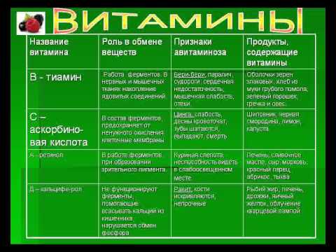 Витамин с роль в организме