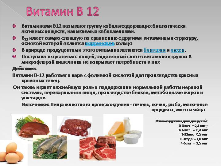 Витамин в12 для детей