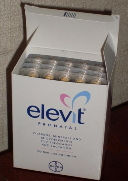 Витамины элевит пронаталь состав