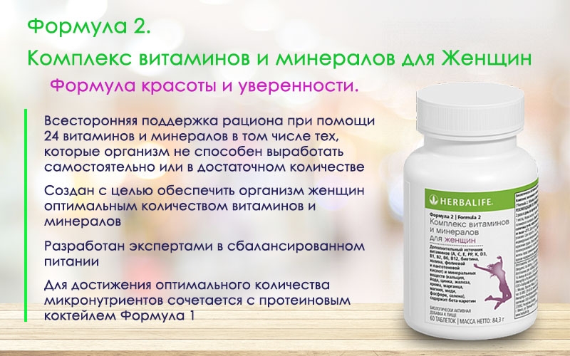 Витамины и минералы комплекс для женщин