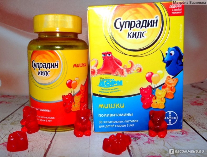 Витамины мишки для детей