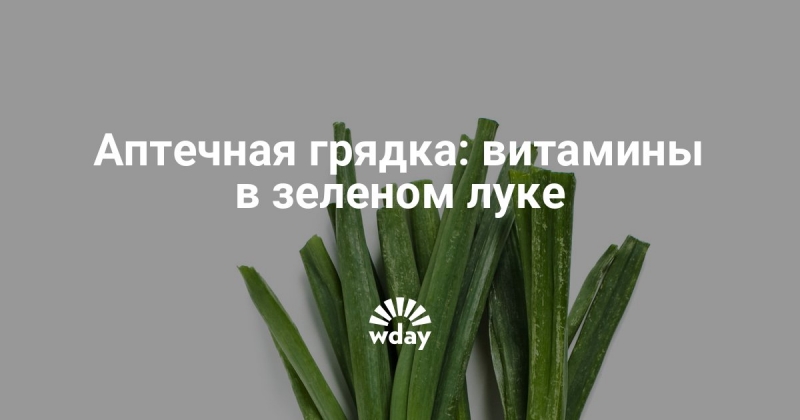 Витамины в зеленом луке
