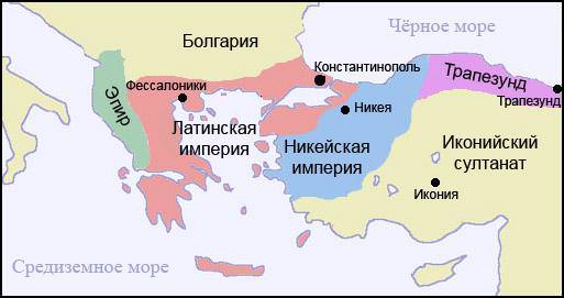 Византия и крестоносцы. комнины и ангелы. латинские государства и греческая никейская империя — история России