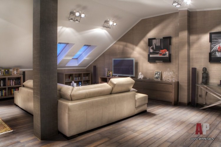 Внутренняя отделка мансарды: стены, пол и потолок