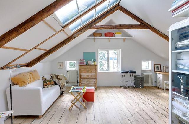 Внутренняя отделка мансарды: стены, пол и потолок