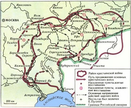 Восстание под предводительством емельяна пугачева — история России