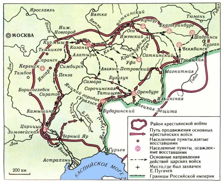 Восстание под предводительством емельяна пугачева — история России